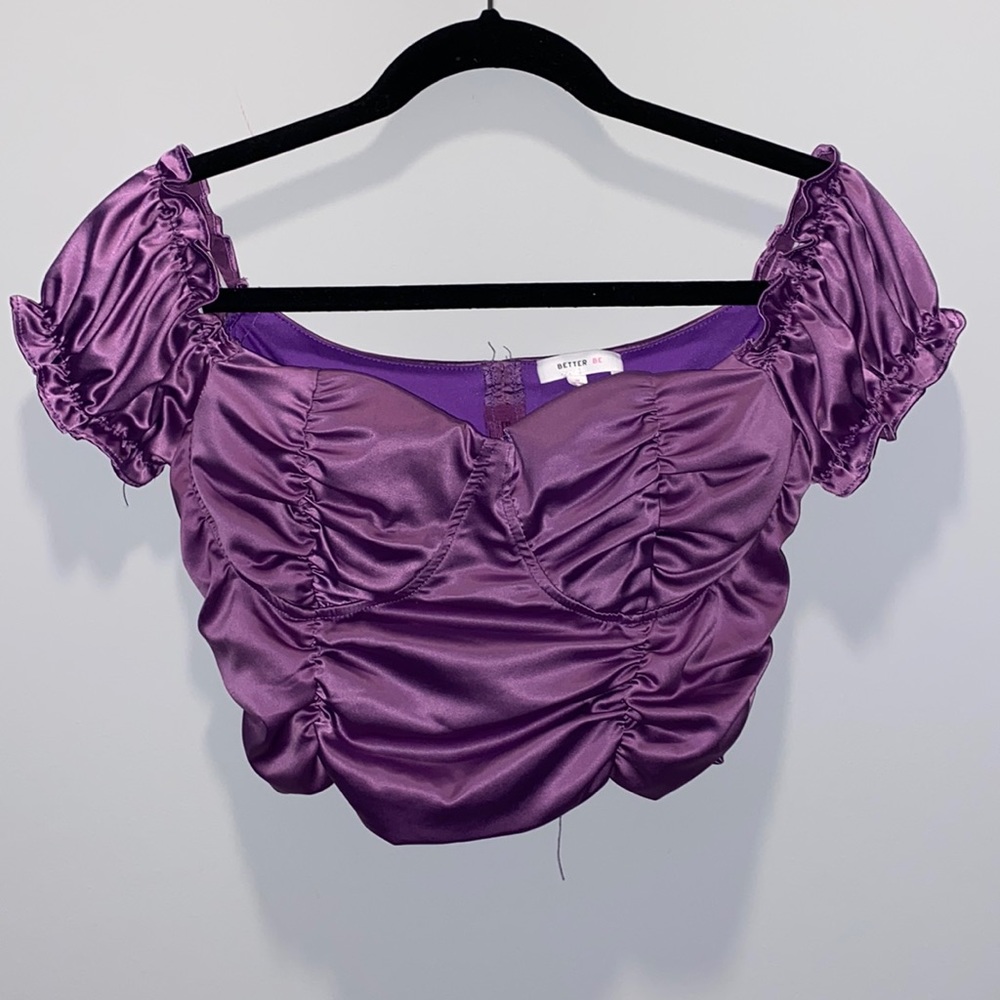 Purple Ruched Top